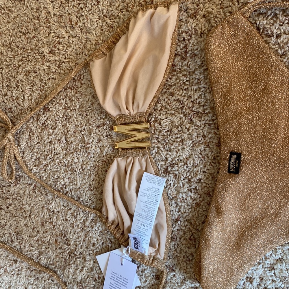 Moschino Metallic Gold Bikini - Picture 11 of 11